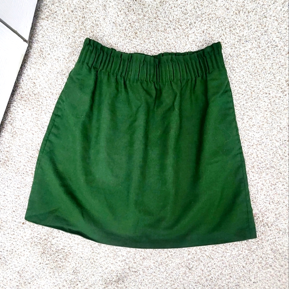 J Crew Green Skirt (Size: 4)